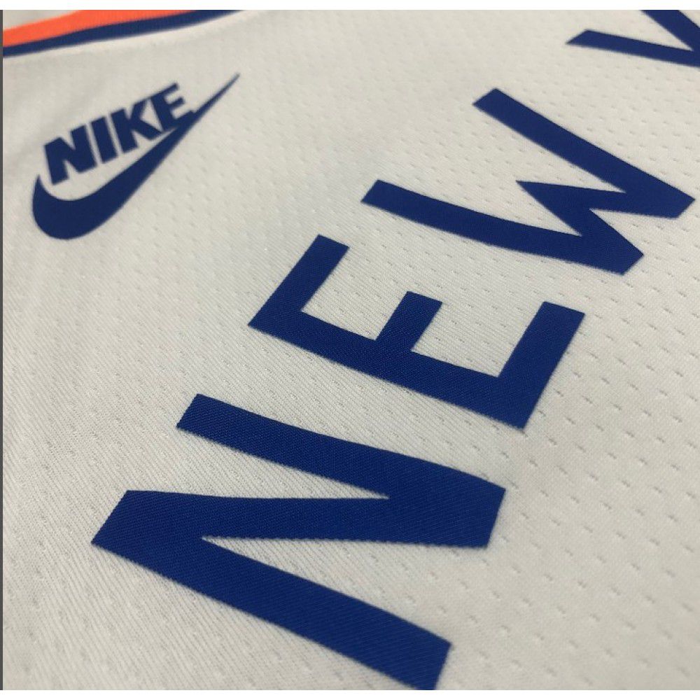 Men's New York Knicks Kemba Walker #8 White 21/22 Swingman Jersey - Classic Edition-League Wear Hub