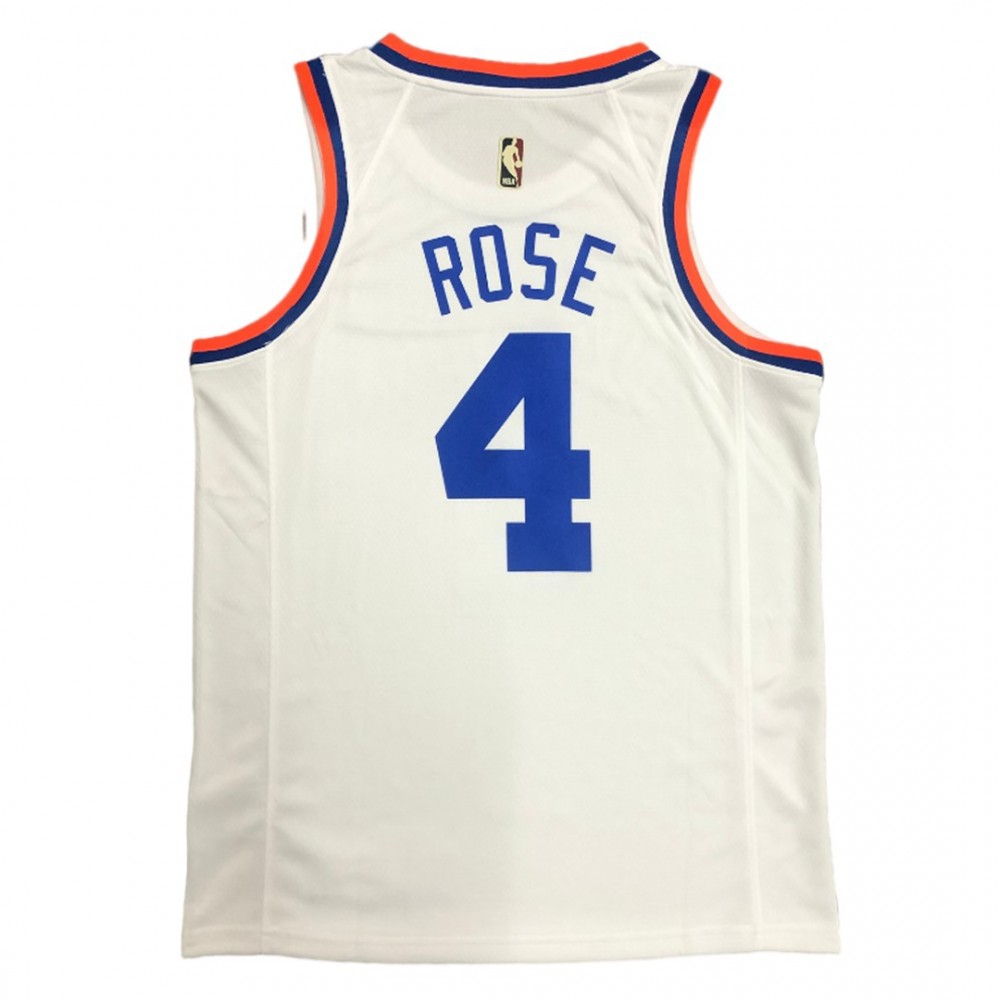 Men's New York Knicks Derrick Rose #4 White 21/22 Swingman Jersey - Classic Edition-League Wear Hub