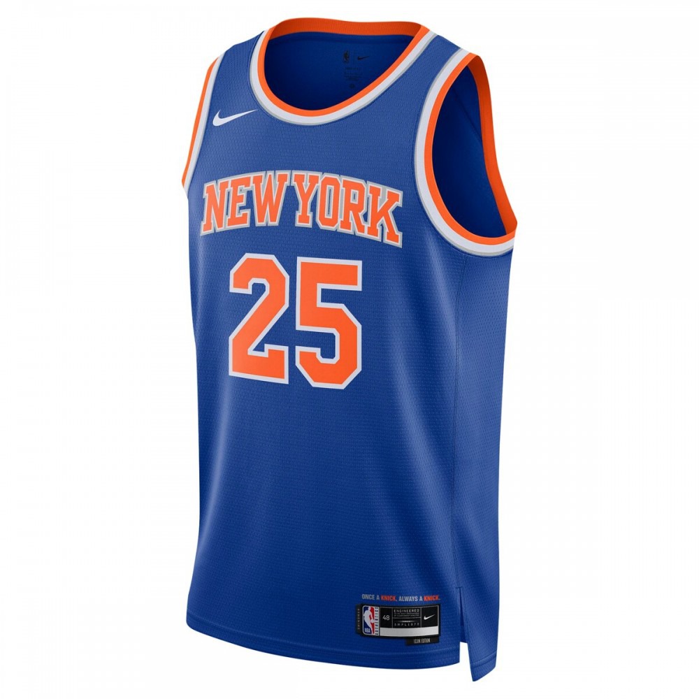 Mikal Bridges New York Knicks Nike Unisex 2024 Offseason Addition Nike Swingman Jersey - Blue-League Wear Hub