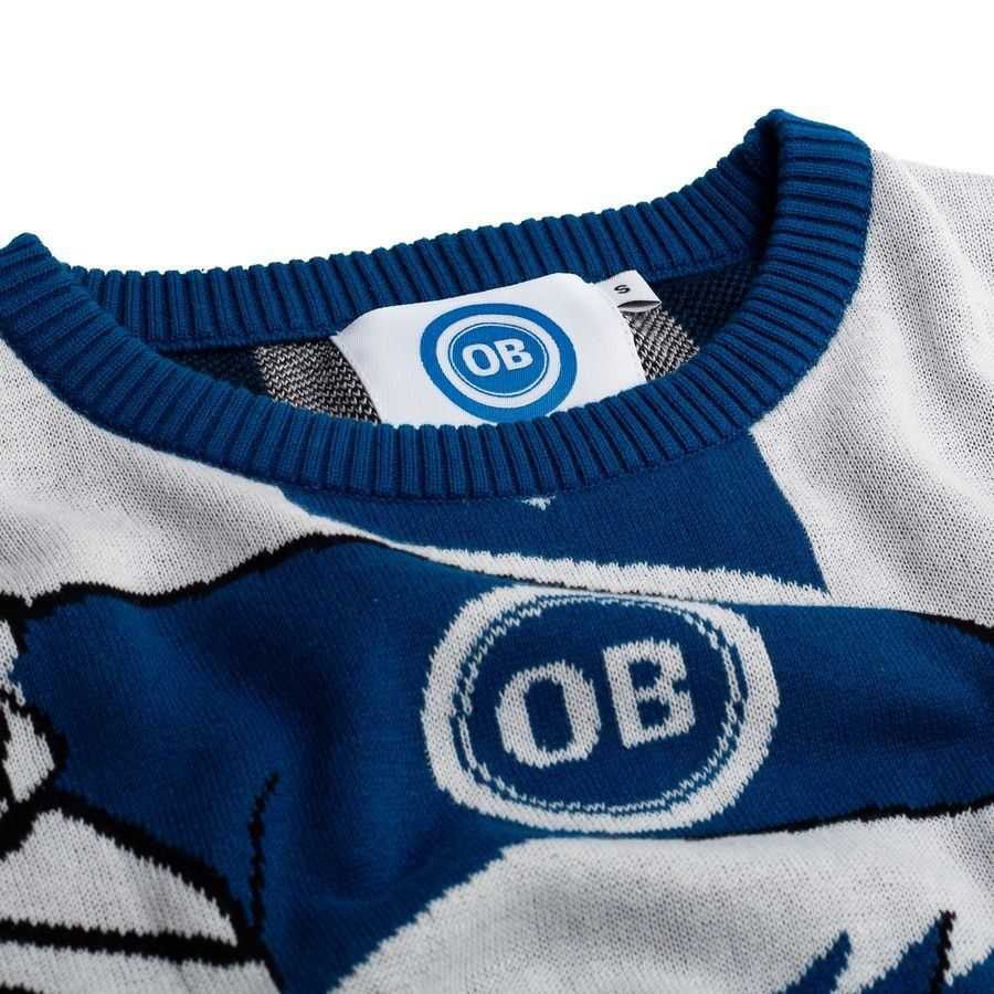 Odense Boldklub Christmas Jumper 2025 - Blue Kids-League Wear Hub