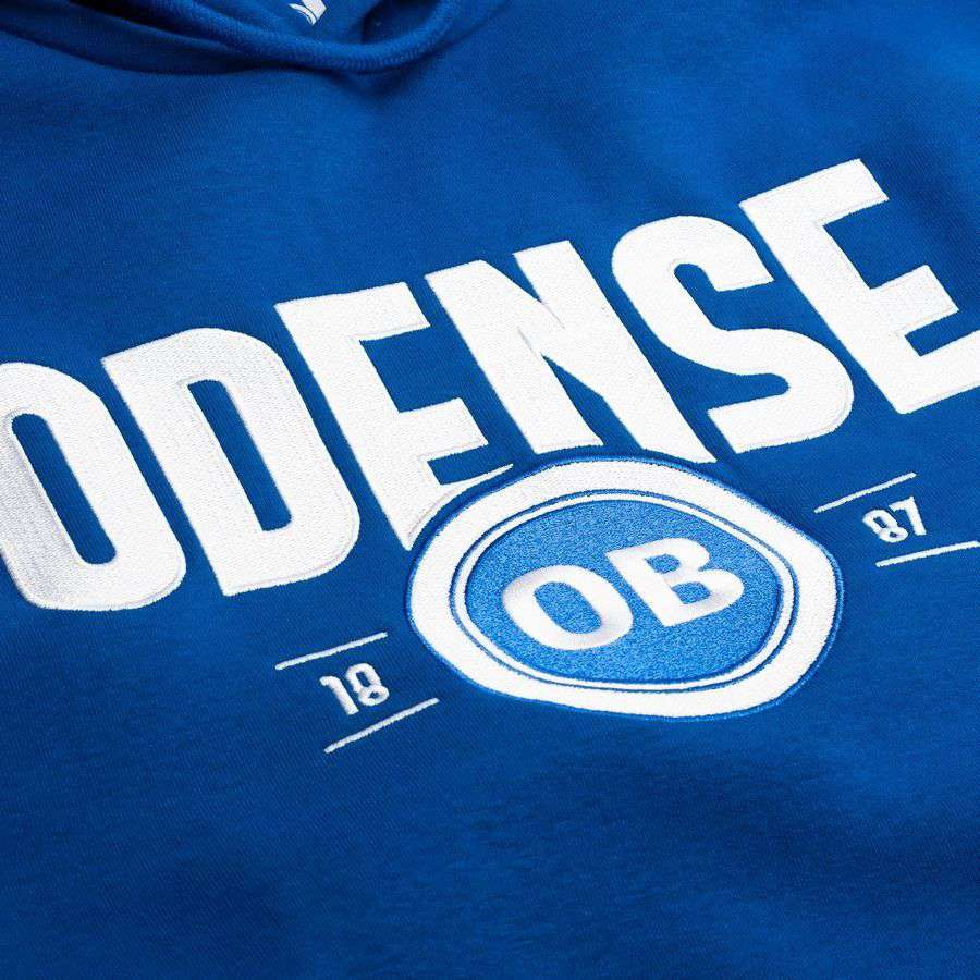 Odense Boldklub Hoodie Premium - Blue/White-League Wear Hub