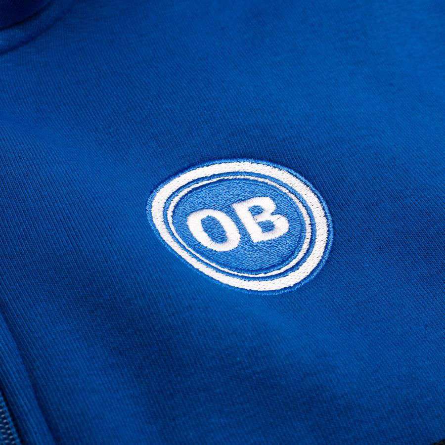 Odense Boldklub Hoodie Premium Zip - Blue-League Wear Hub