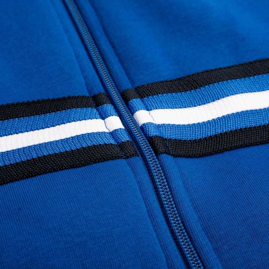Odense Boldklub Hoodie Premium Zip - Blue-League Wear Hub
