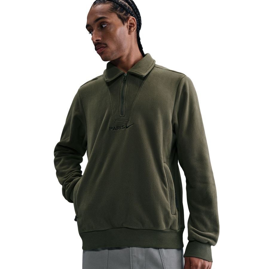 Paris Saint Germain Sweatshirt Therma-FIT Winter - Cargo Khaki/Black-League Wear Hub