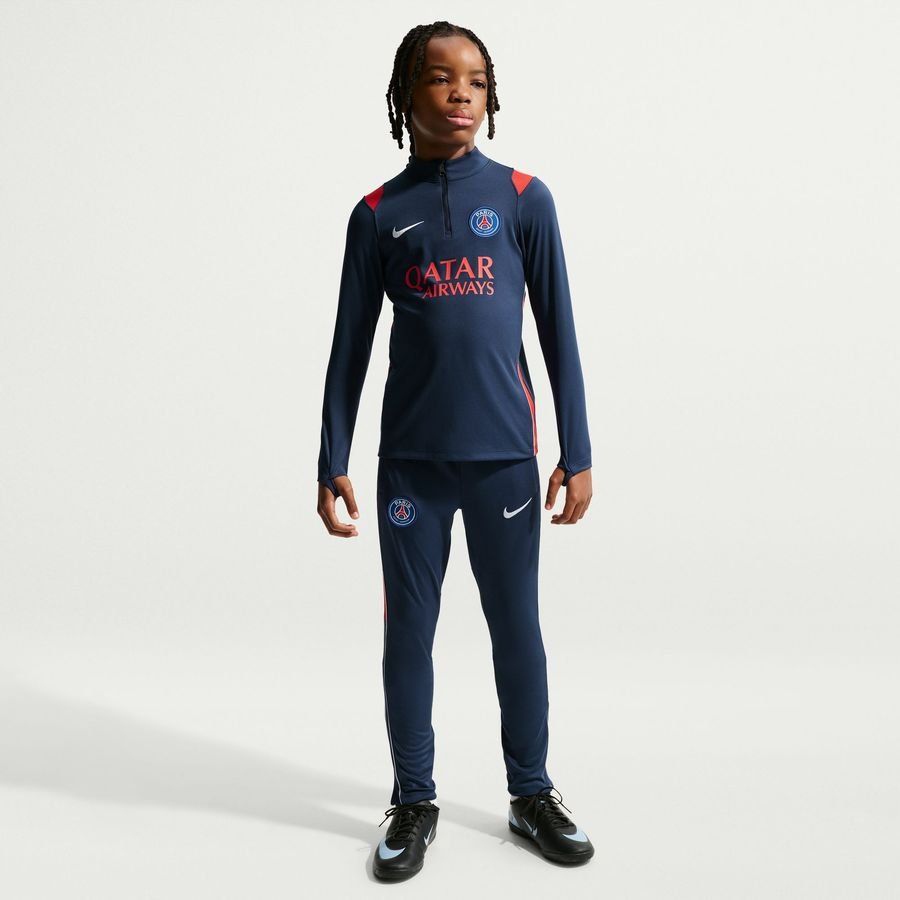 Paris Saint Germain Training Shirt Dri-FIT Academy Pro Drill - Midnight Navy/University Red/White Kids-League Wear Hub
