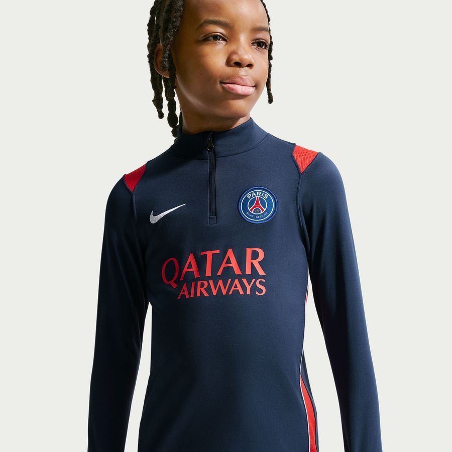 Paris Saint Germain Training Shirt Dri-FIT Academy Pro Drill - Midnight Navy/University Red/White Kids-League Wear Hub