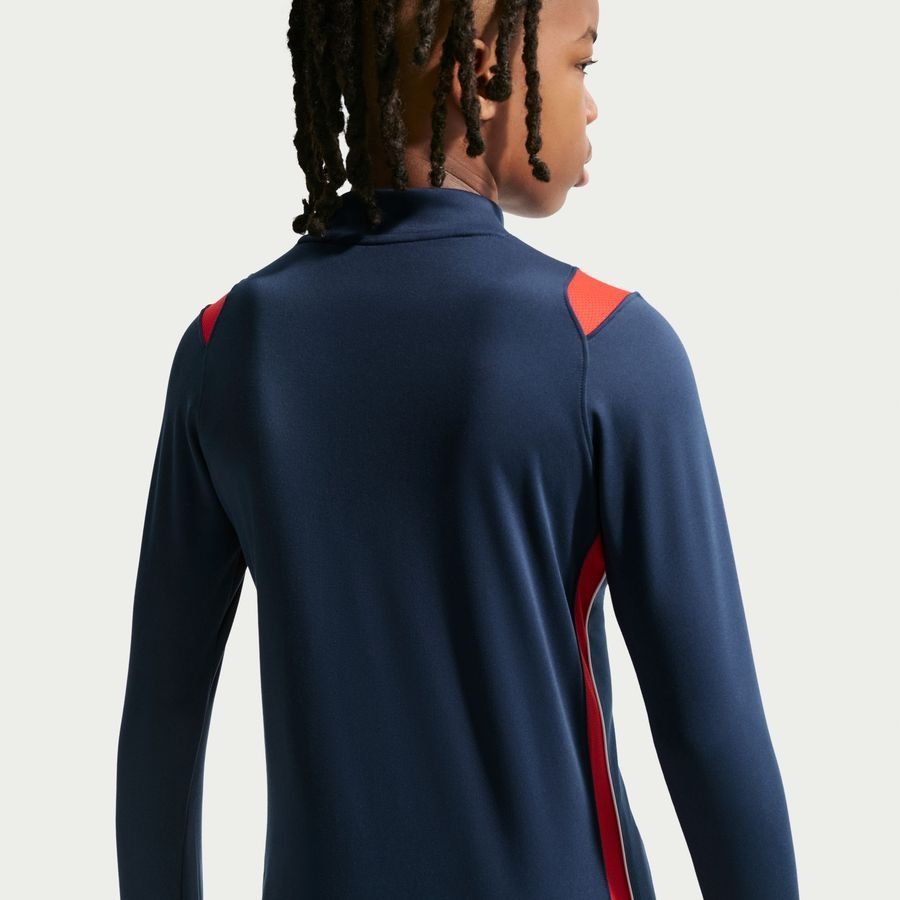 Paris Saint Germain Training Shirt Dri-FIT Academy Pro Drill - Midnight Navy/University Red/White Kids-League Wear Hub