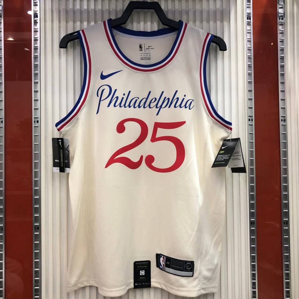Men's Philadelphia 76ers Ben Simmons #25 White Swingman Jersey - Icon Edition-League Wear Hub