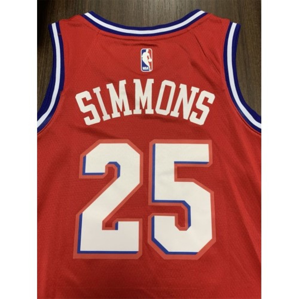 Men's Philadelphia 76ers Ben Simmons #25 Red Swingman Jersey - Statement Edition-League Wear Hub