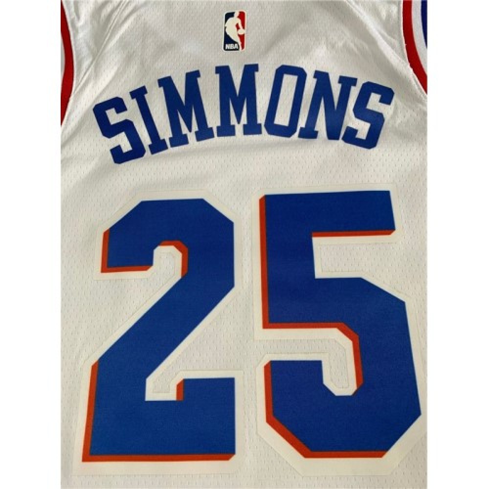 Men's Philadelphia 76ers Ben Simmons Nike #25 White Swingman Jersey - Association Edition-League Wear Hub