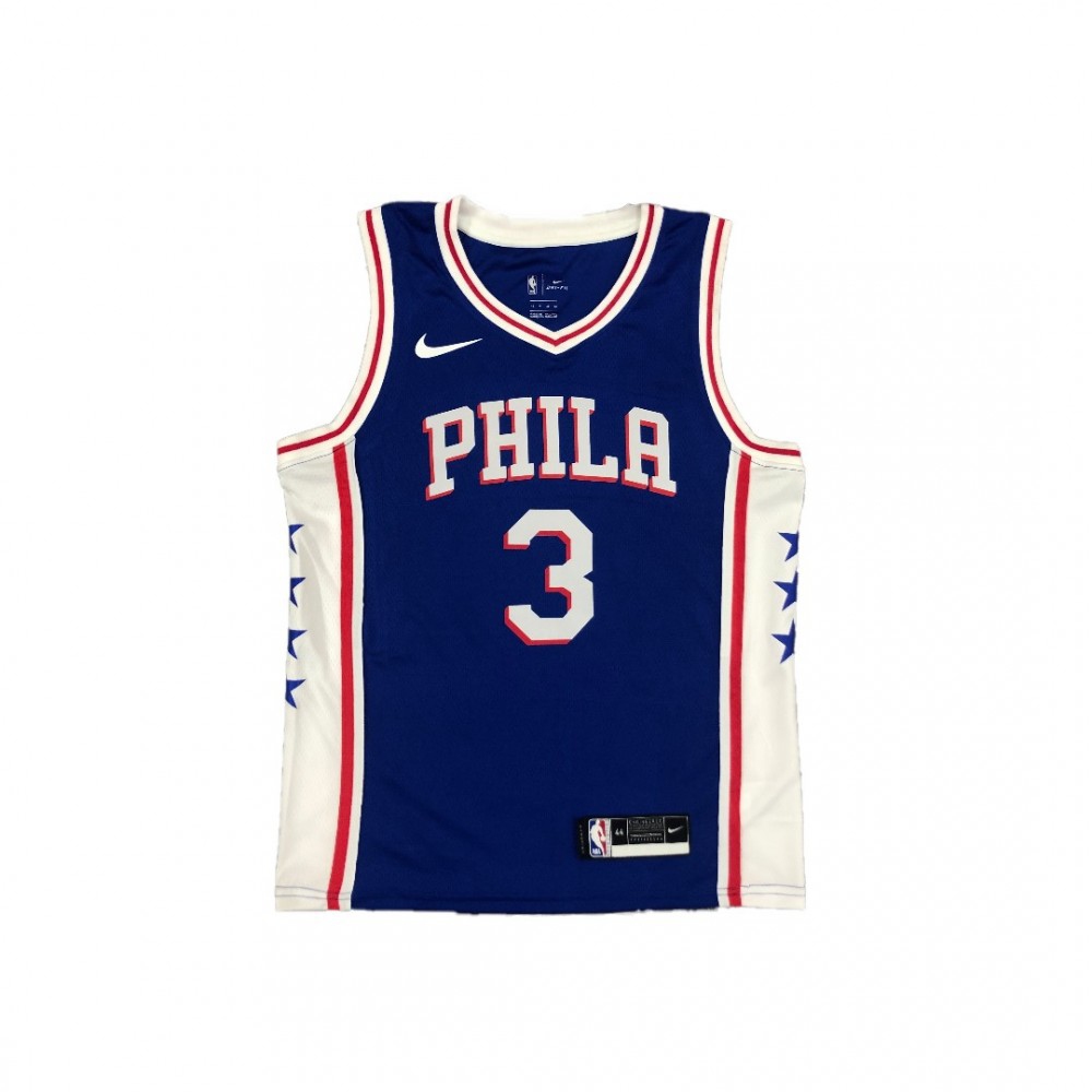 Men's Philadelphia 76ers Allen Iverson #3 Nike Royal Swingman Jersey - Icon Edition-League Wear Hub