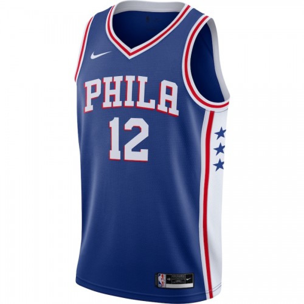 Men's Philadelphia 76ers Tobias Harris #12 Nike Royal 20/21 Swingman Jersey - Icon Edition-League Wear Hub