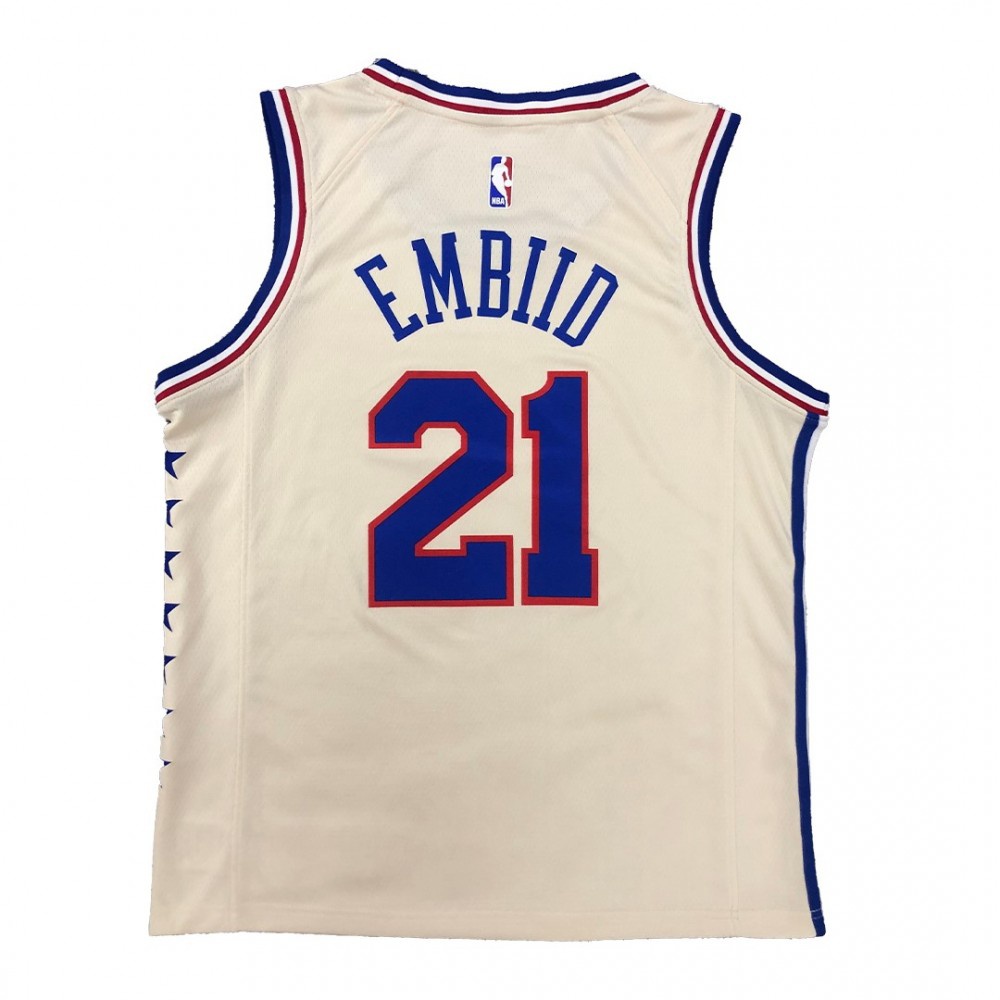 Men's Philadelphia 76ers Joel Embiid #21 Nike 2021 Swingman Jersey - Earned Edition-League Wear Hub