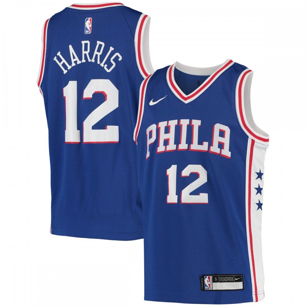 Tobias Harris Philadelphia 76ers Nike Youth 20/21 Swingman Jersey - Icon Edition - Royal-League Wear Hub