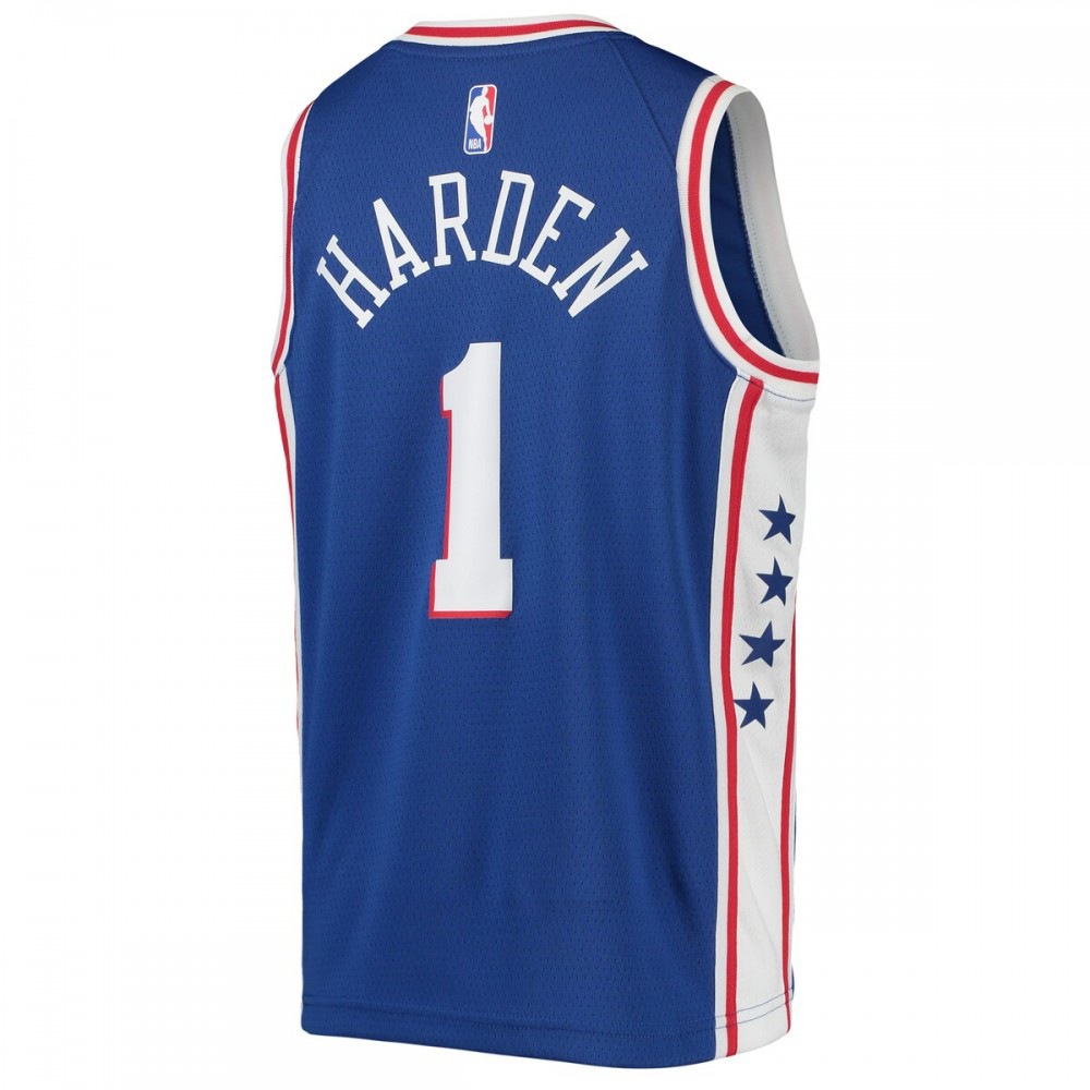 James Harden Philadelphia 76ers Nike Youth 21/22 Swingman Jersey - Icon Edition - Royal-League Wear Hub