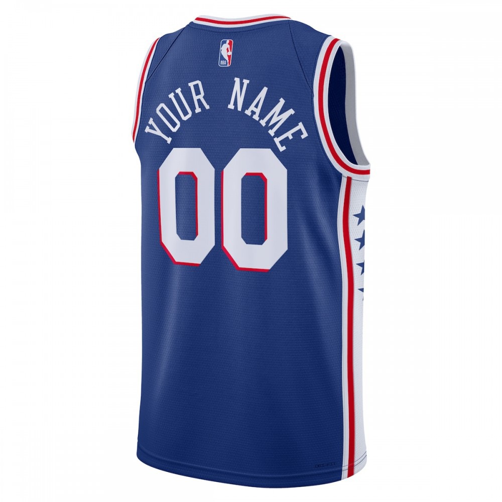 Philadelphia 76ers Nike Unisex 22/23 Swingman Custom Jersey Royal - Icon Edition-League Wear Hub