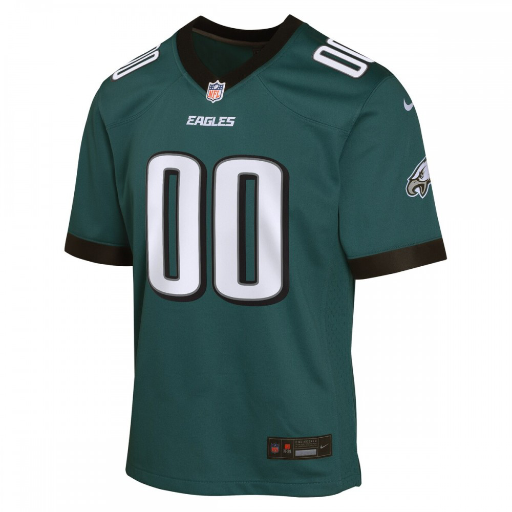 Philadelphia Eagles Nike Youth Custom Game Jersey - Midnight Green-League Wear Hub