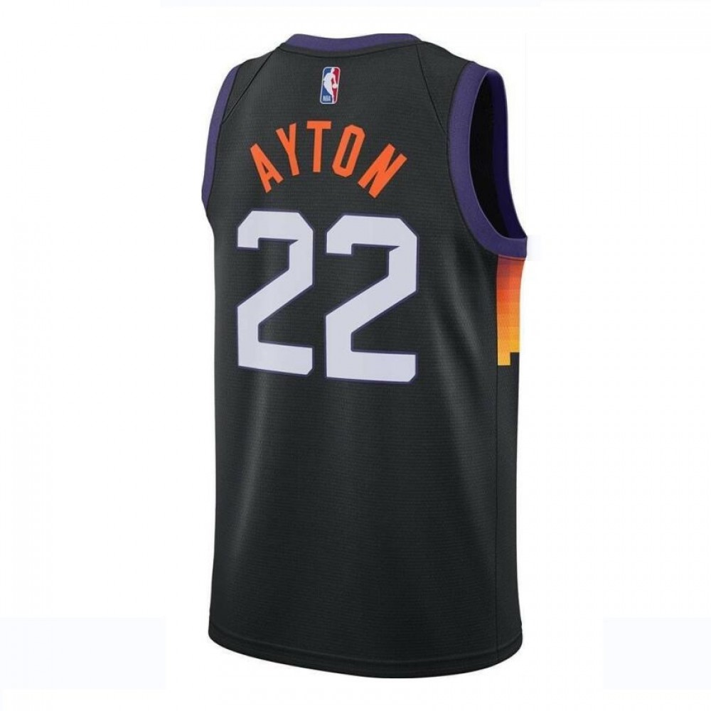 Men's Phoenix Suns DeAndre Ayton #22 Nike Black 2021 Swingman Jersey - City Edition-League Wear Hub