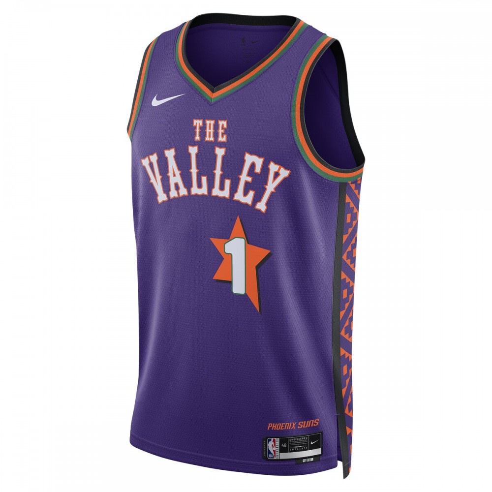 Devin Booker Phoenix Suns Nike Unisex 24/25 Swingman Player Jersey - City Edition - Purple-League Wear Hub