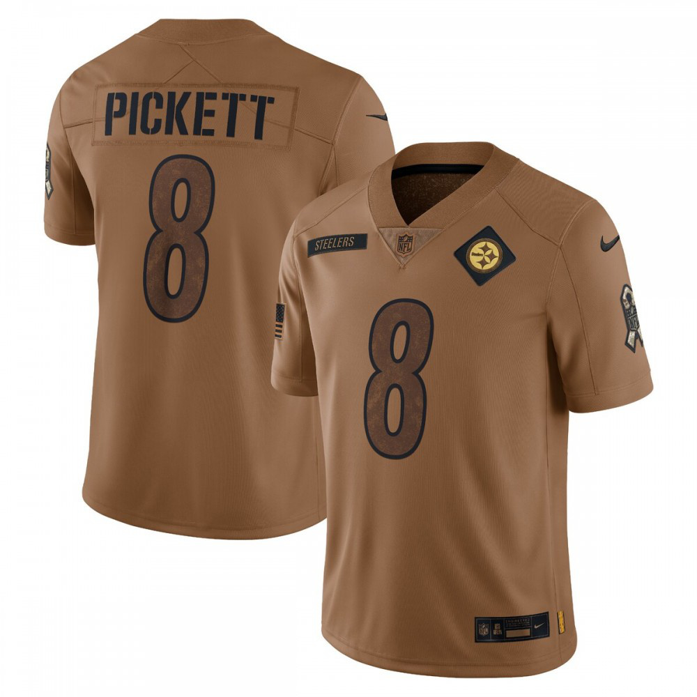 Kenny Pickett Pittsburgh Steelers Nike 2023 Salute To Service Limited Jersey - Brown-League Wear Hub