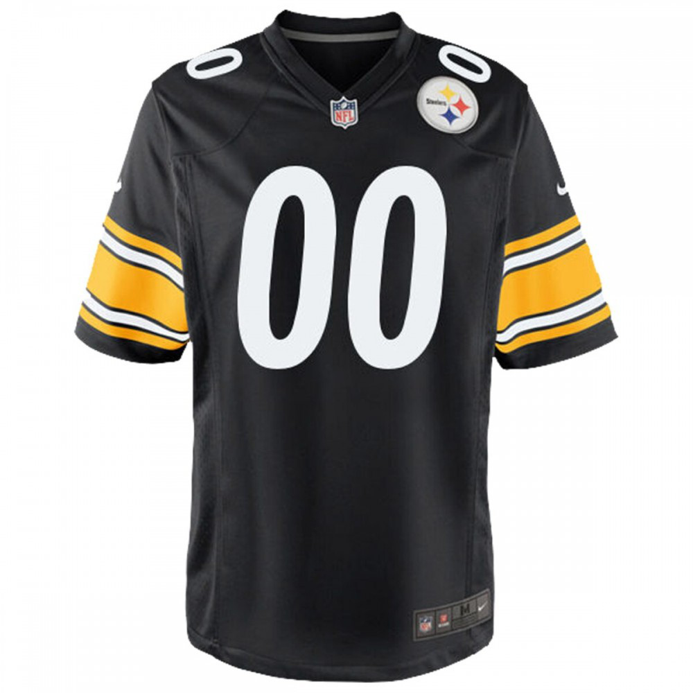 Pittsburgh Steelers Nike Youth Custom Game Jersey - Black-League Wear Hub