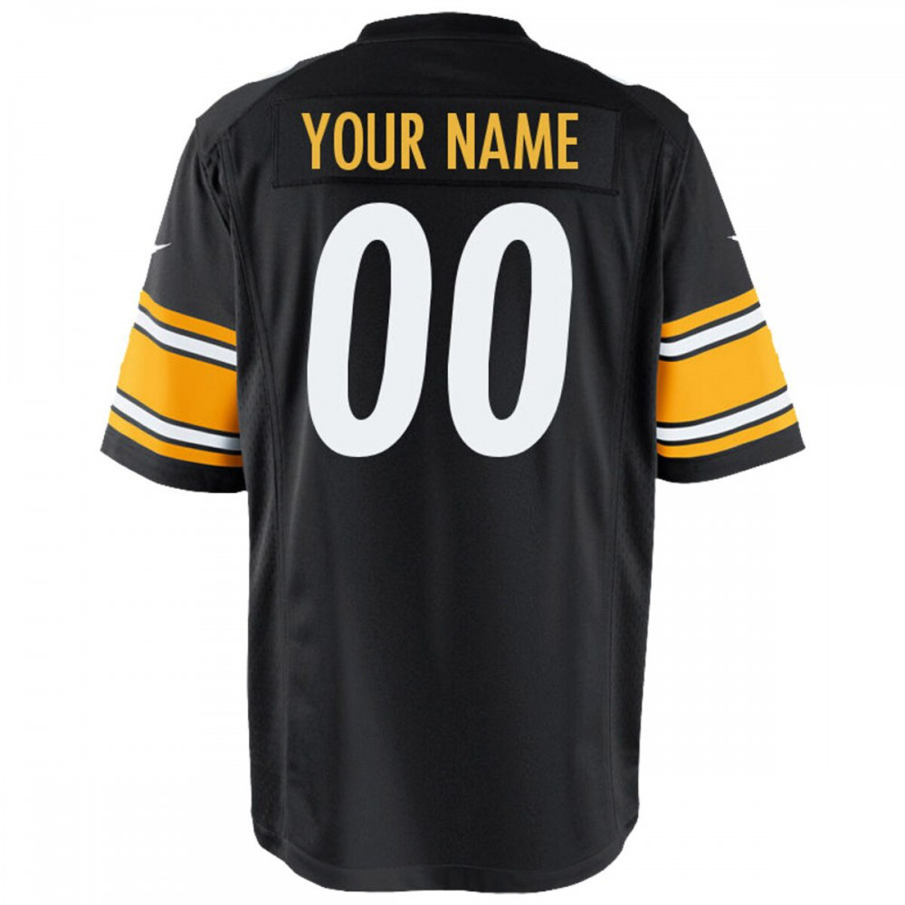 Pittsburgh Steelers Nike Youth Custom Game Jersey - Black-League Wear Hub