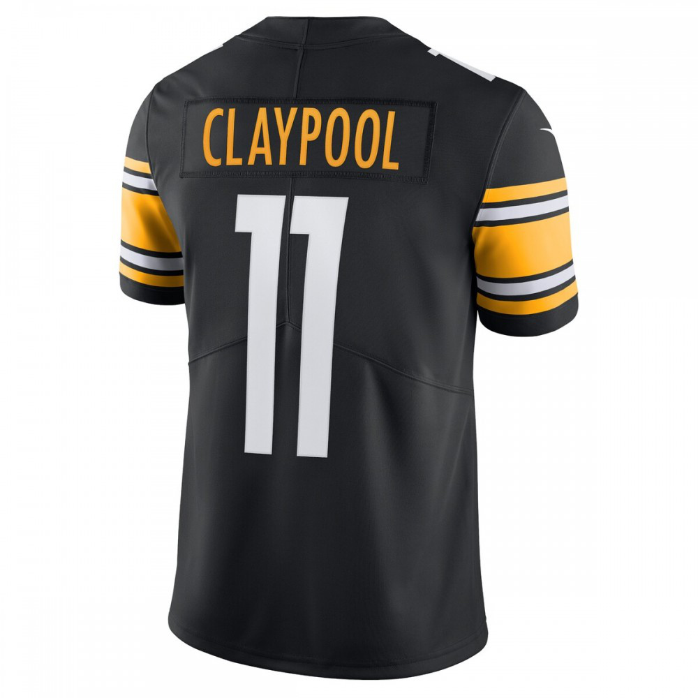 Chase Claypool Pittsburgh Steelers Nike Vapor Limited Player Jersey - Black-League Wear Hub