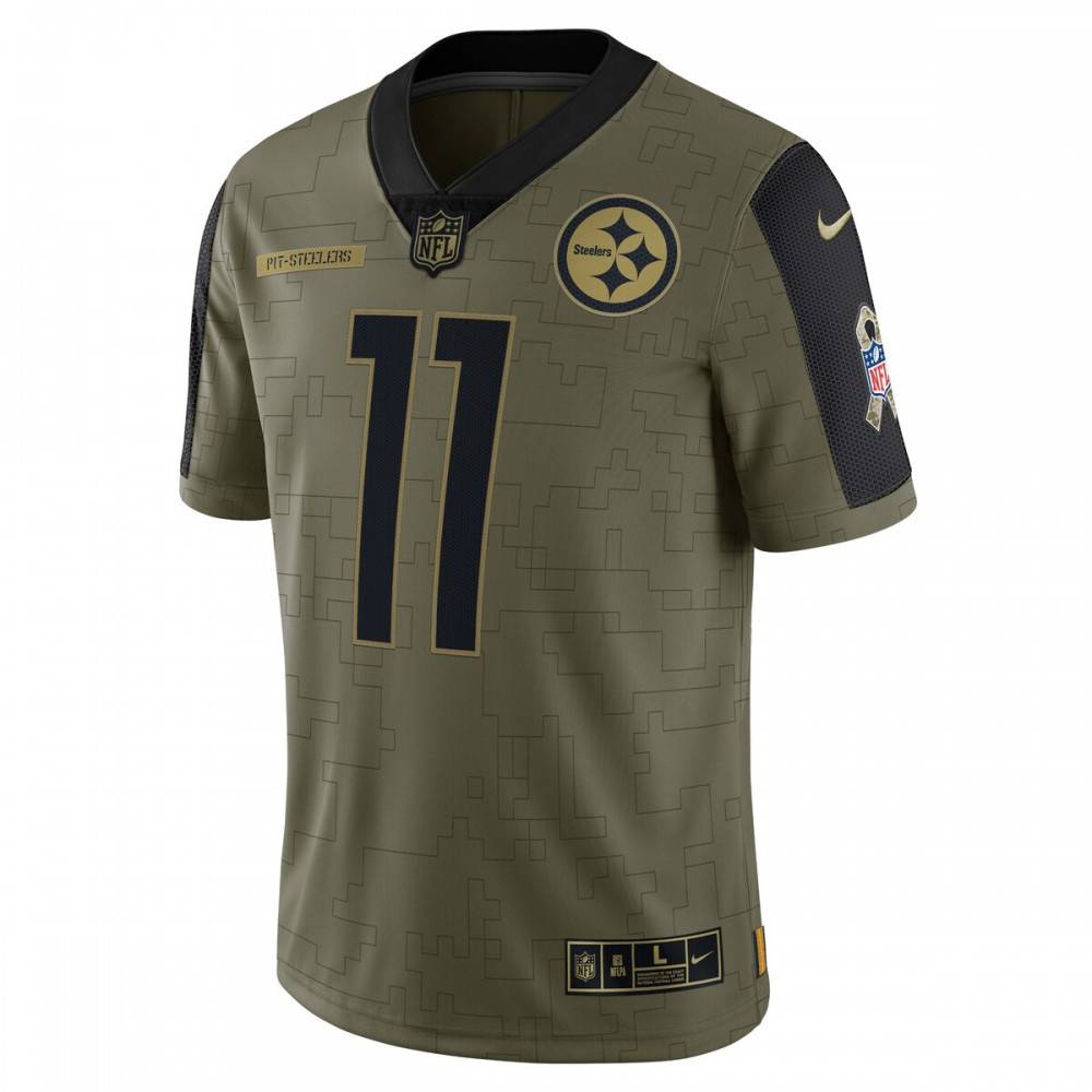 Chase Claypool Pittsburgh Steelers Nike 2021 Salute To Service Limited Player Jersey - Olive-League Wear Hub