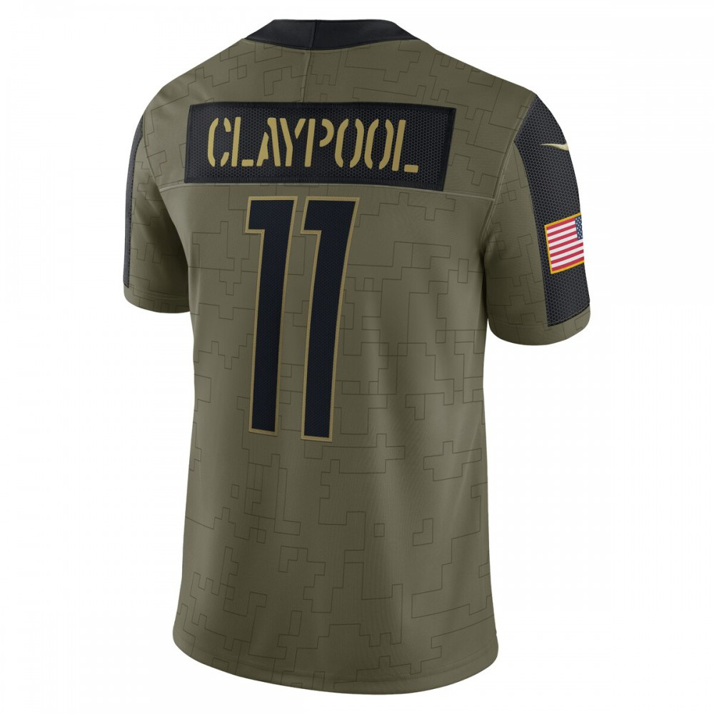 Chase Claypool Pittsburgh Steelers Nike 2021 Salute To Service Limited Player Jersey - Olive-League Wear Hub