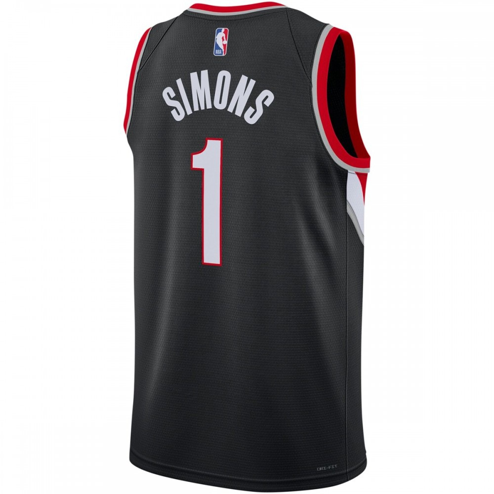 Anfernee Simons Portland Trail Blazers Nike Unisex Swingman Jersey - Icon Edition - Black-League Wear Hub