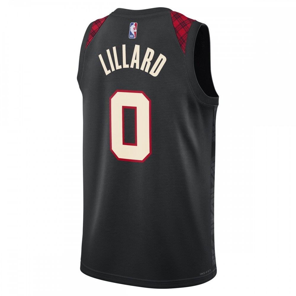Damian Lillard Portland Trail Blazers Nike Unisex 23/24 Swingman Jersey - Black - City Edition-League Wear Hub