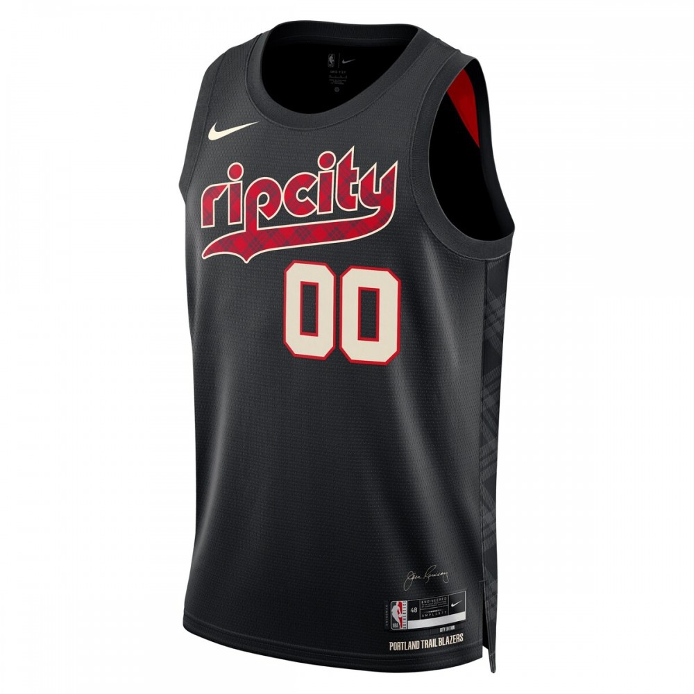 Portland Trail Blazers Nike Unisex 23/24 Custom Swingman Jersey - Black - City Edition-League Wear Hub