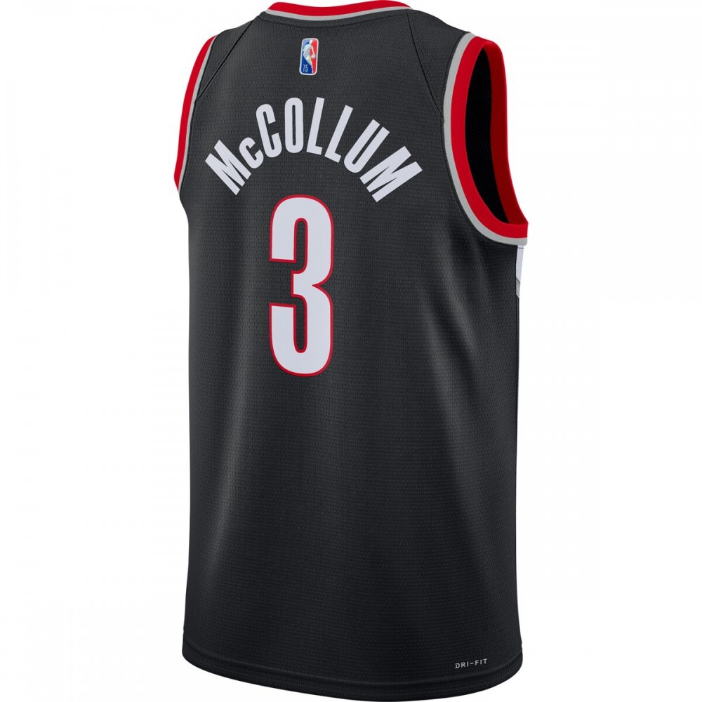 C.J. McCollum Portland Trail Blazers Nike 21/22 Diamond Swingman Jersey - Icon Edition - Black-League Wear Hub