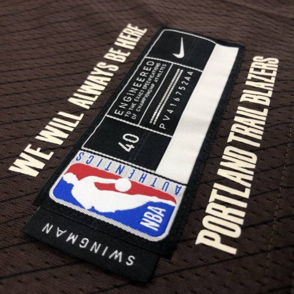 Men's Portland Trail Blazers Damian Lillard #0 Nike Brown 20/21 Swingman Player Jersey–City Edition-League Wear Hub