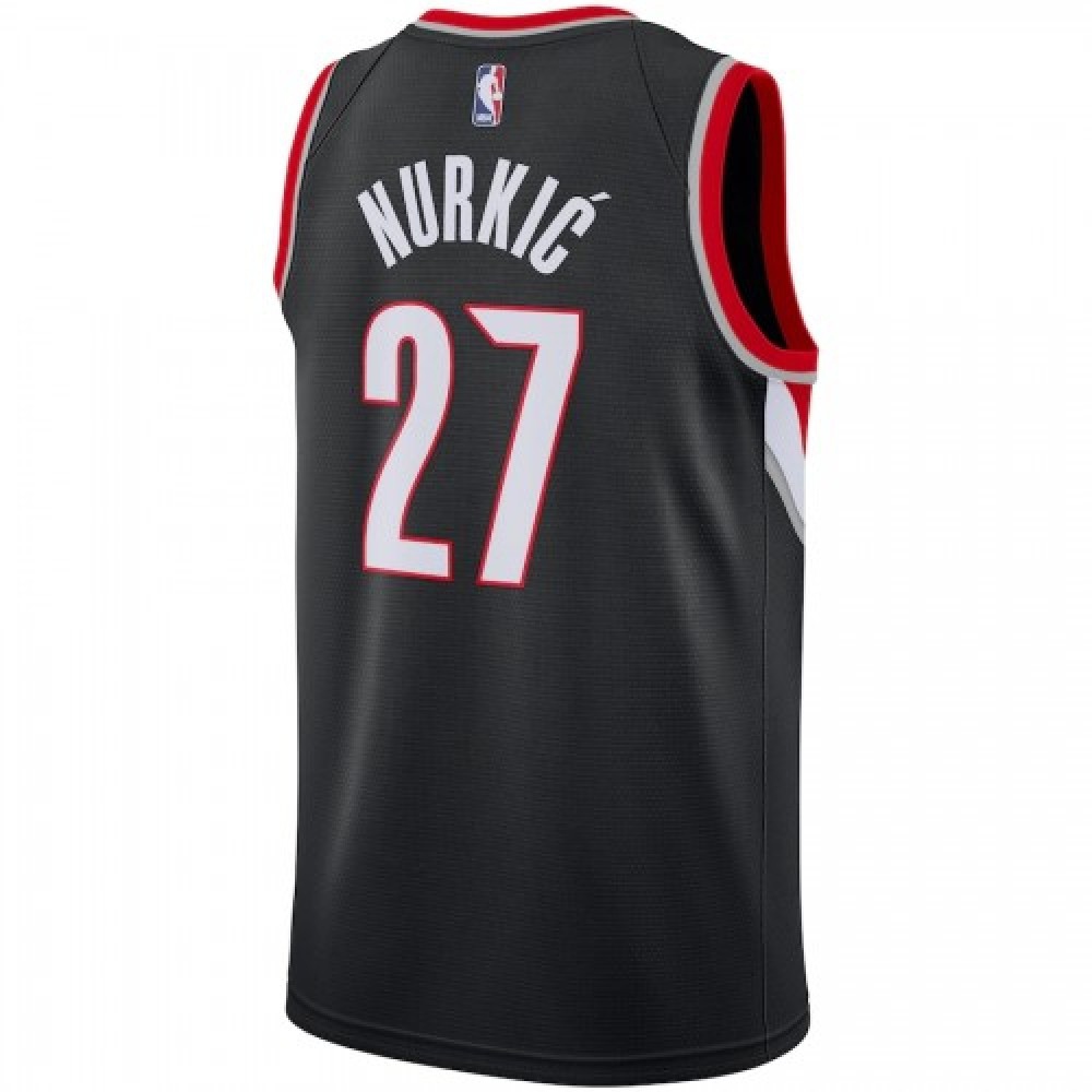 Men's Portland Trail Blazers Jusuf Nurkic #27 Nike Black Swingman Jersey - Icon Edition-League Wear Hub