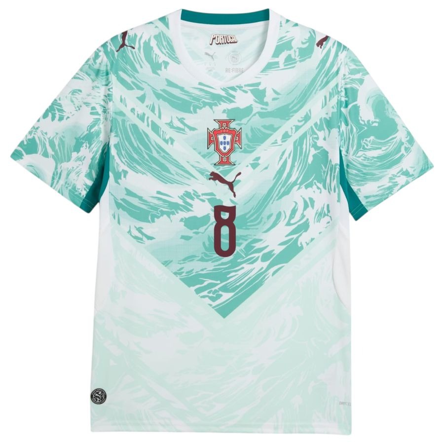 Portugal Away Jersey Fernandes 8 World Cup 26/27 - Green-League Wear Hub