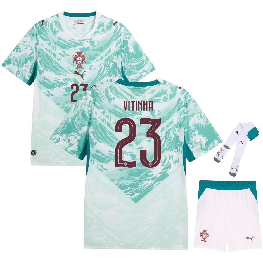 Portugal Vitinha Kids' Away Kit 23/26/27-League Wear Hub