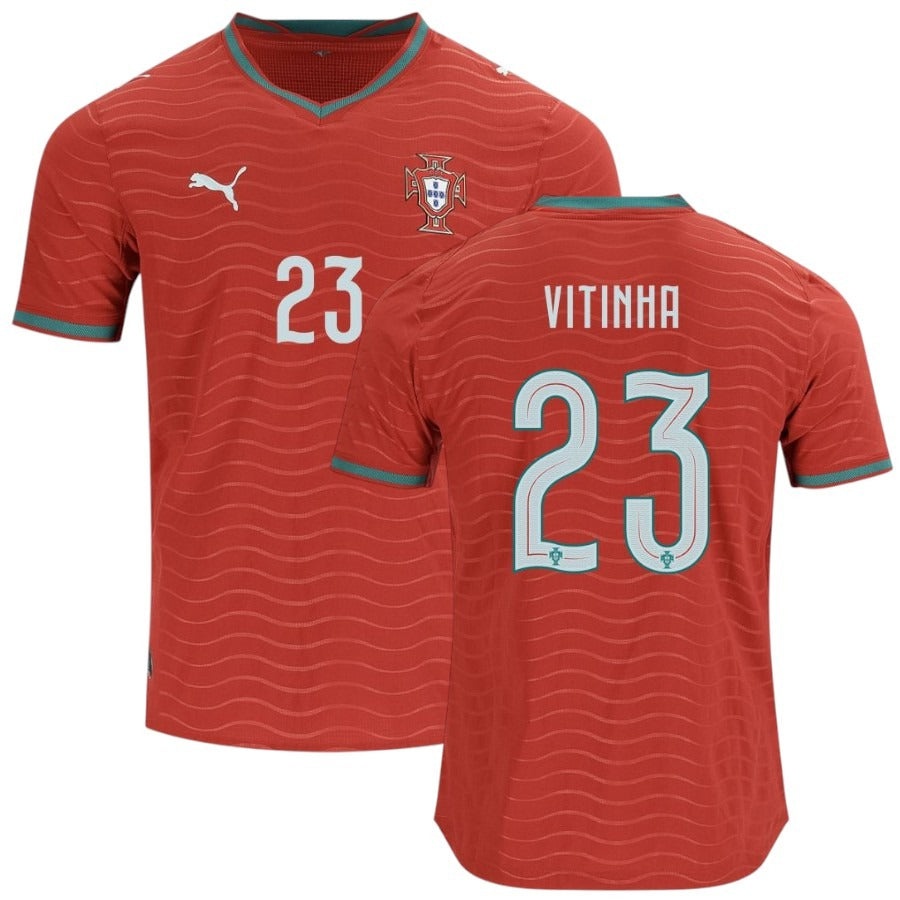 Portugal Vitinha Men's Home Jersey 26/27-League Wear Hub