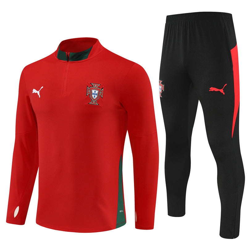Portugal Red Training Tracksuit Men/Kids 25/26-League Wear Hub