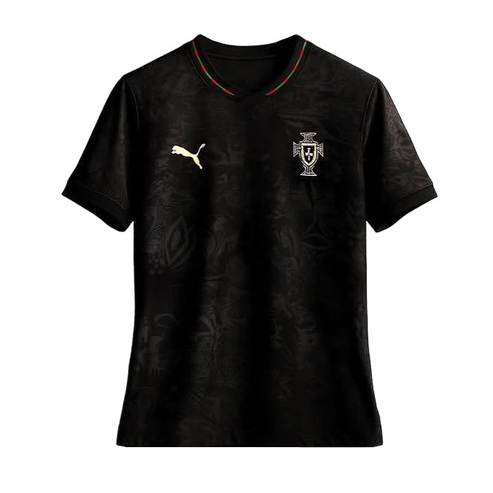 Portugal Ronaldo 25/26 Black Jersey-League Wear Hub