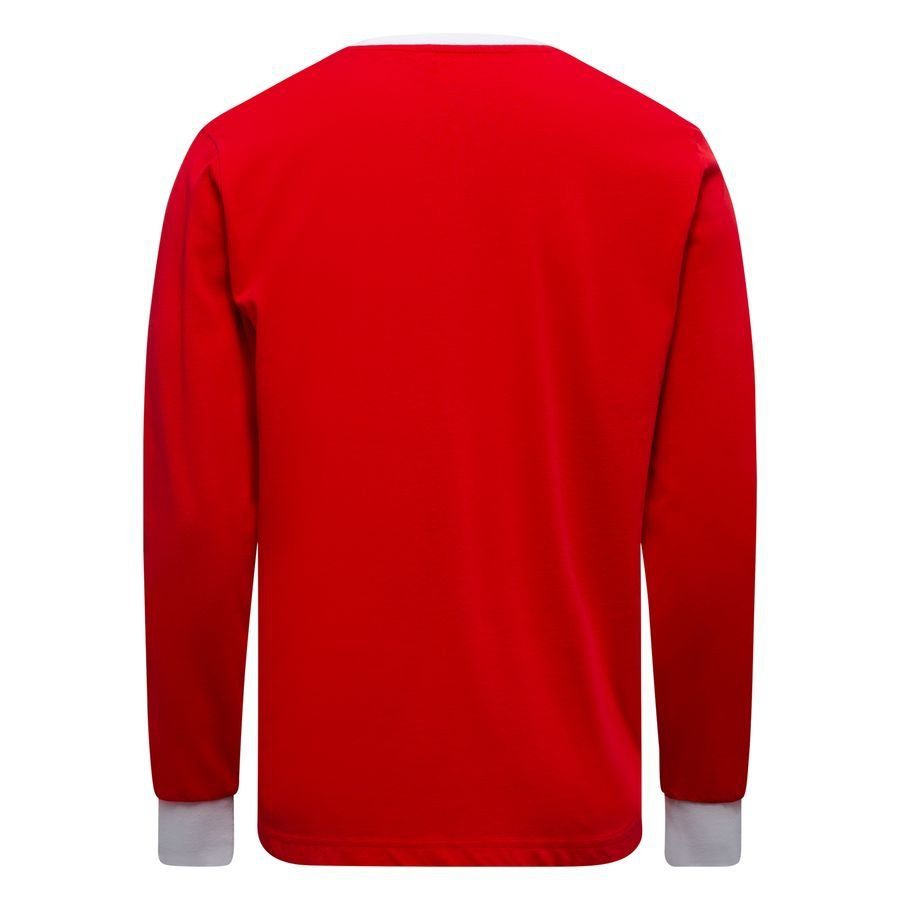 SK Brann Retro Long Sleeves T-Shirt - Red/White-League Wear Hub