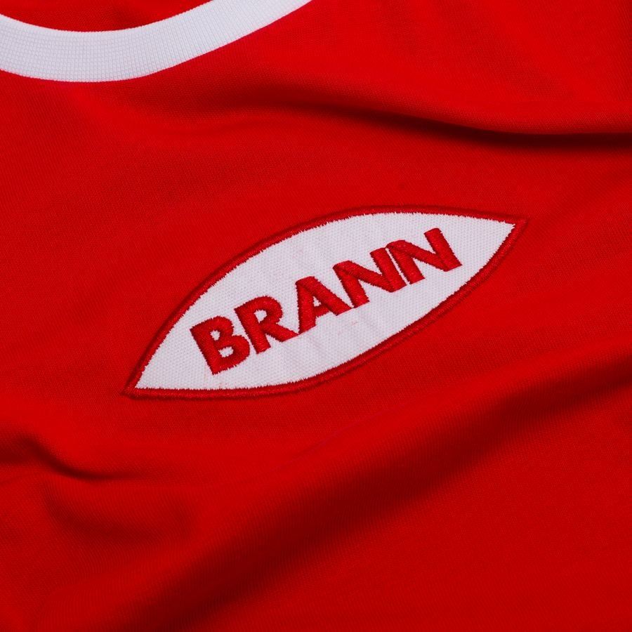 SK Brann Retro Long Sleeves T-Shirt - Red/White-League Wear Hub