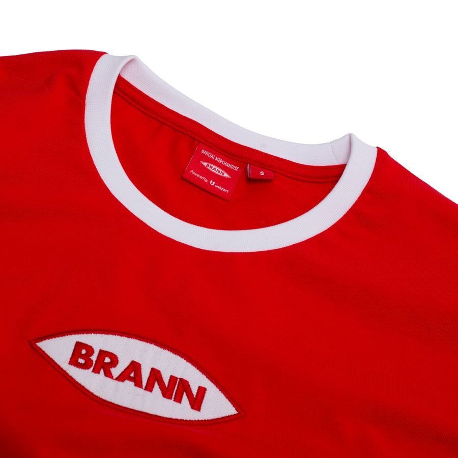 SK Brann Retro Long Sleeves T-Shirt - Red/White-League Wear Hub