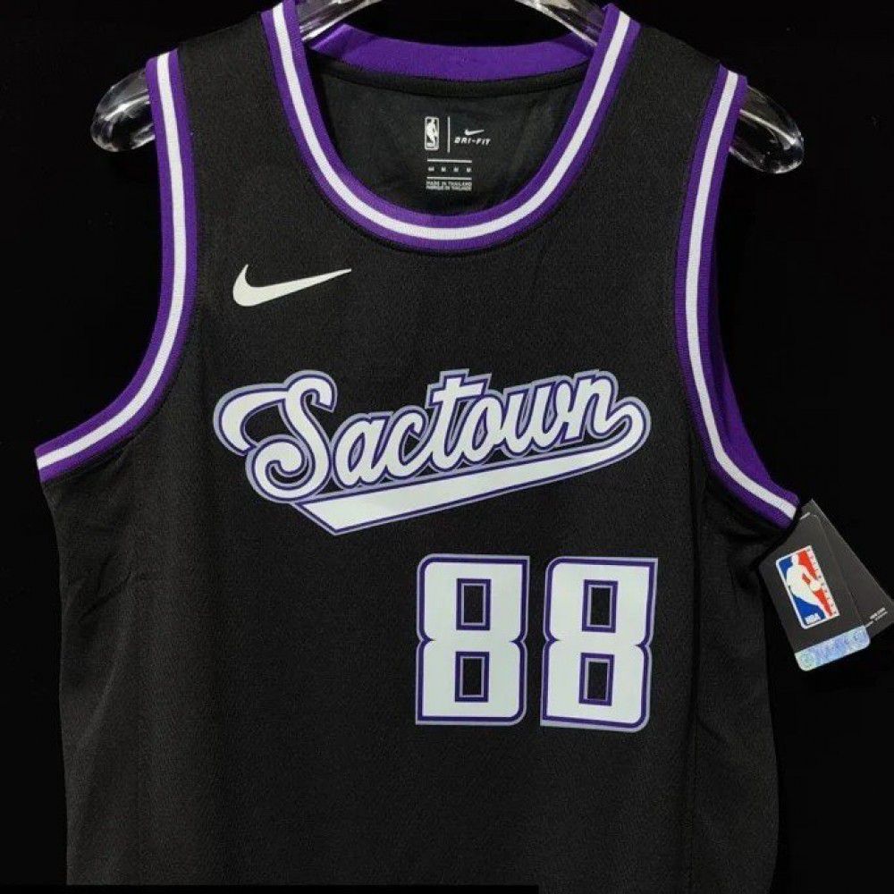 Men's Sacramento Kings Neemias Queta #88 Nike Black 21/22 Swingman NBA Jersey - City Edition-League Wear Hub