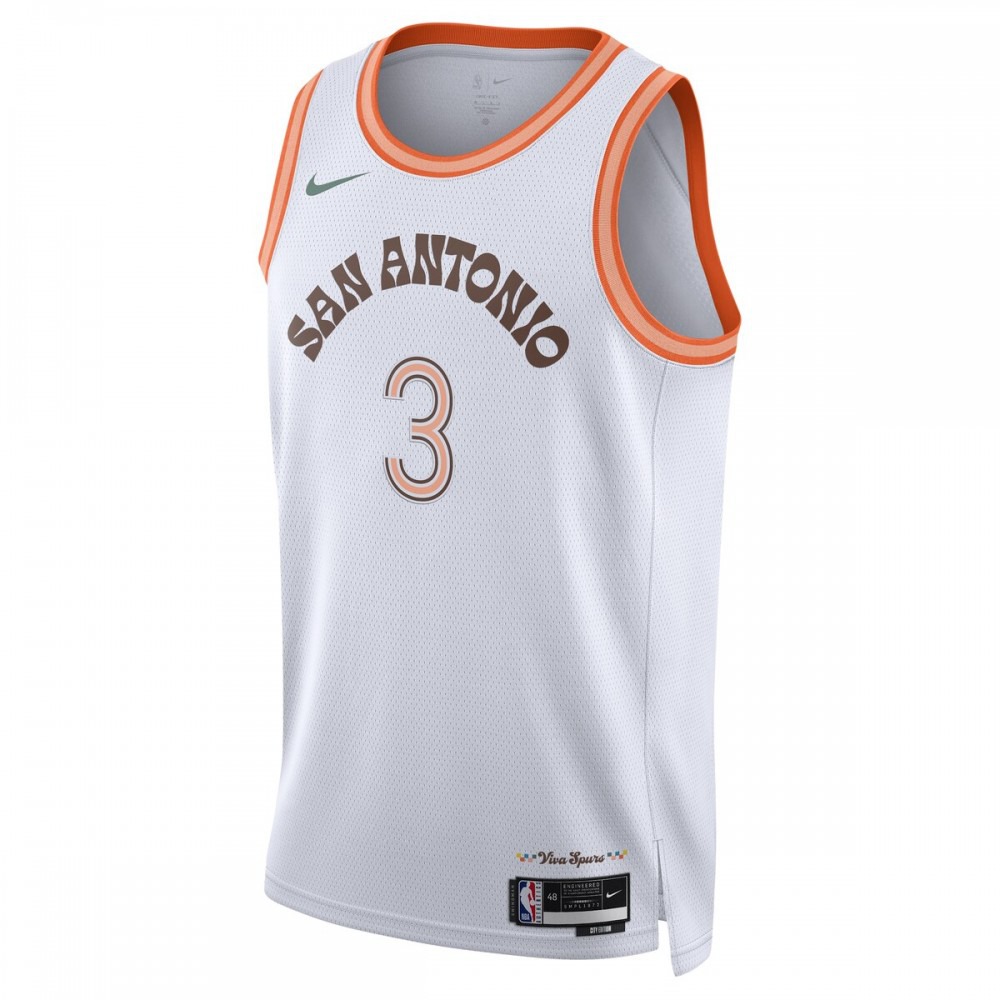 Keldon Johnson San Antonio Spurs Nike Unisex 23/24 Swingman Jersey - White - City Edition-League Wear Hub