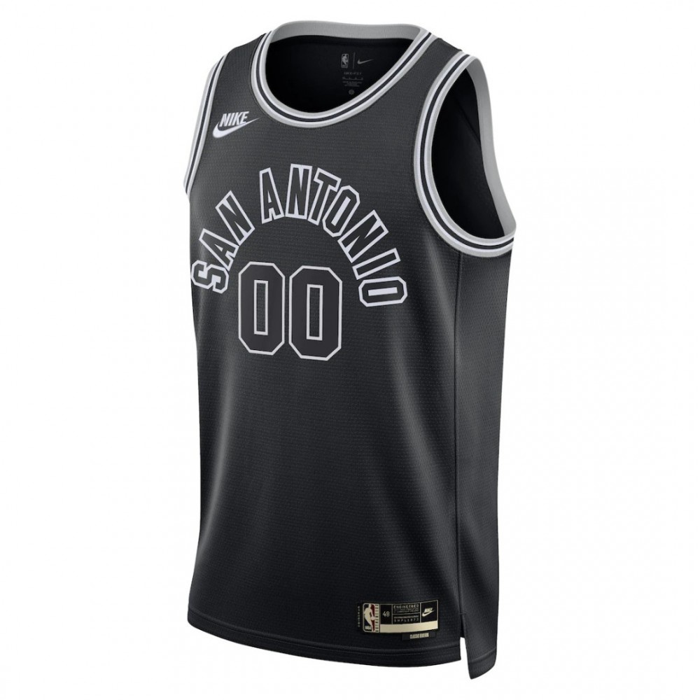 San Antonio Spurs Nike Unisex 22/23 Custom Swingman Jersey - Classic Edition - Black-League Wear Hub