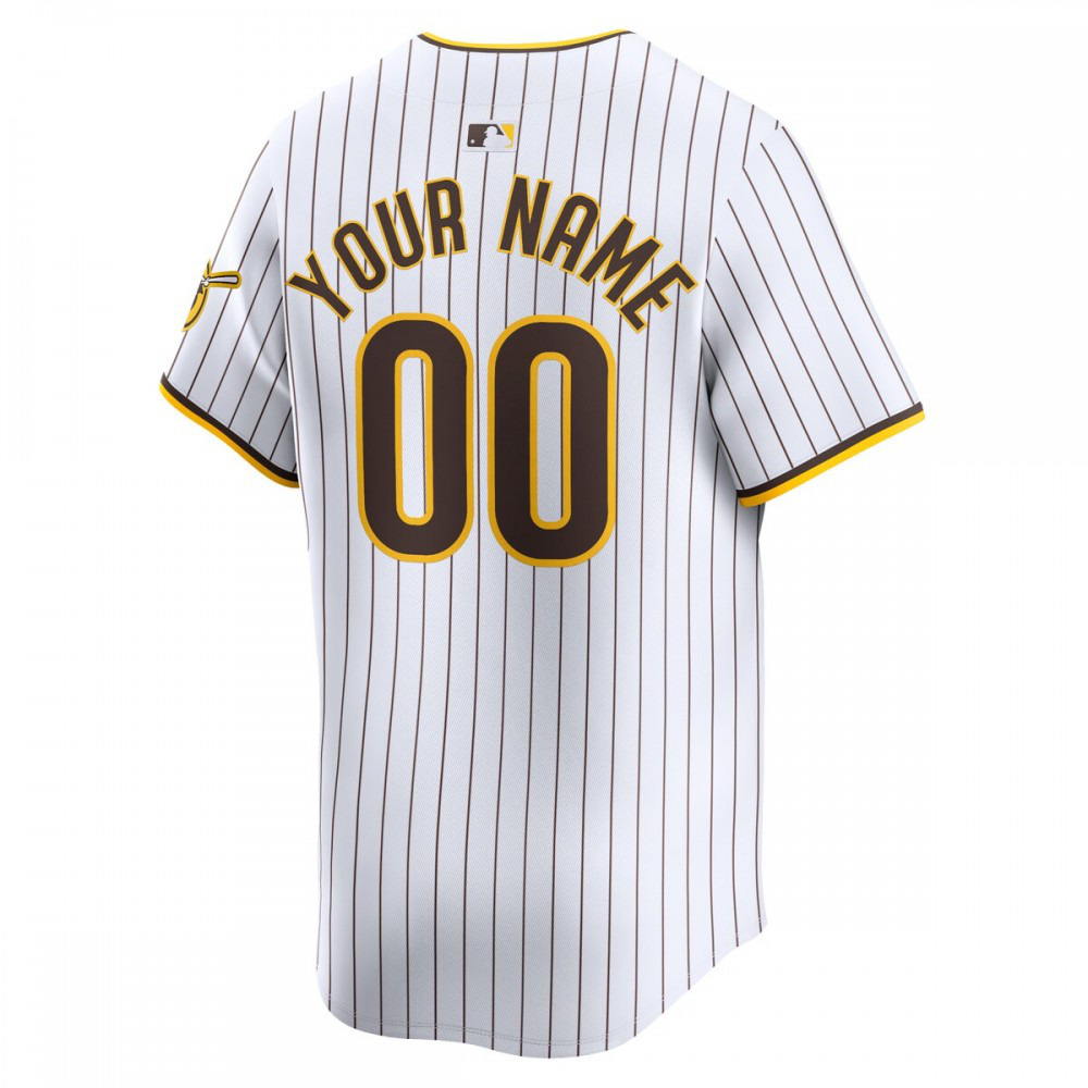 San Diego Padres Nike Youth Home Limited Custom Jersey - White-League Wear Hub