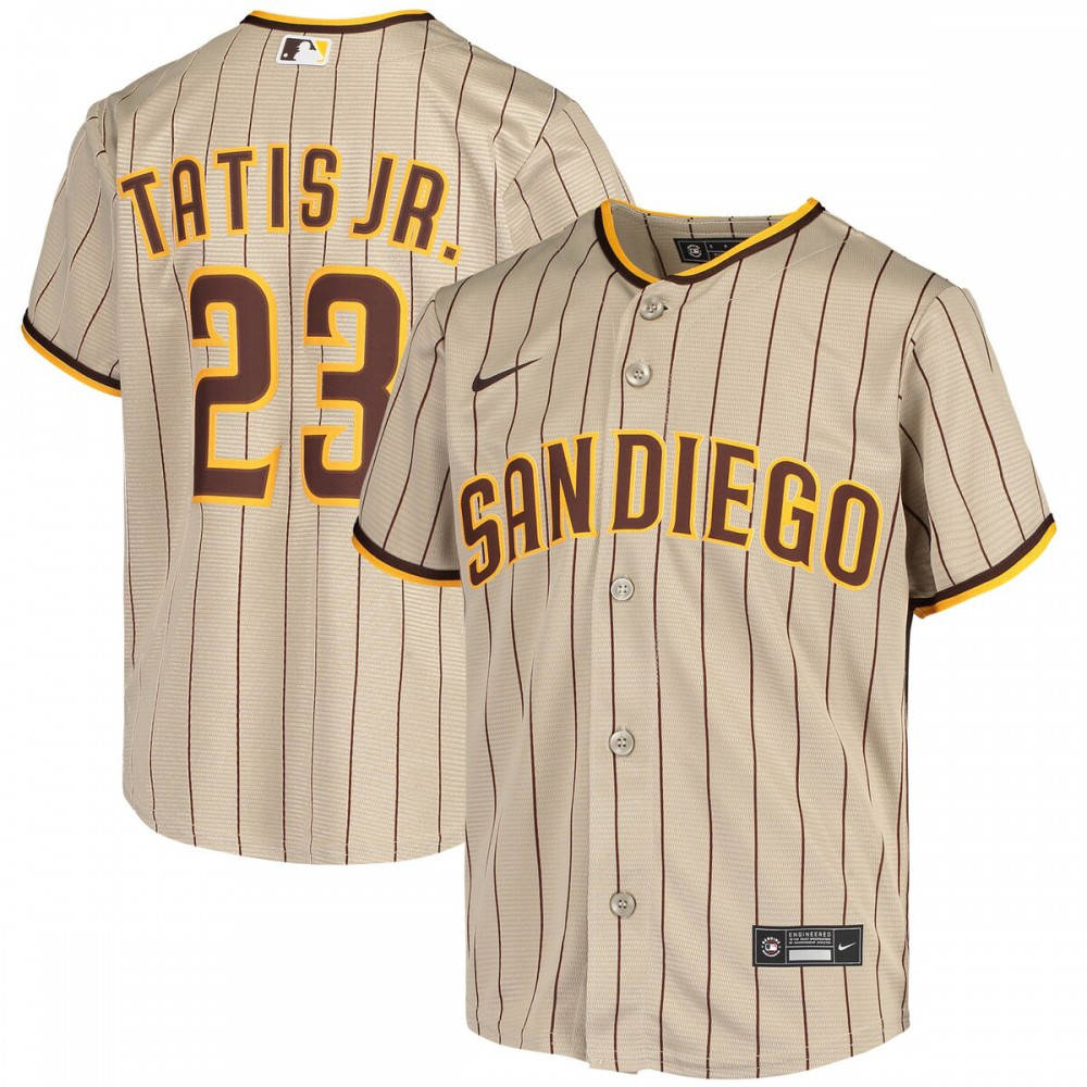 Fernando Tatis Jr. San Diego Padres Nike Youth Alternate Replica Player Jersey - Tan-League Wear Hub