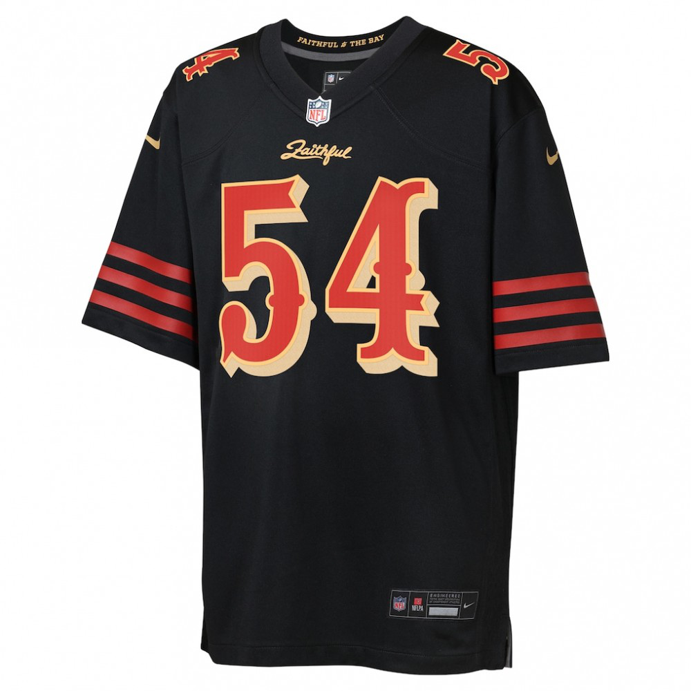 Fred Warner San Francisco 49ers Nike Youth 2025 Rivalries Collection Game Jersey - Black-League Wear Hub