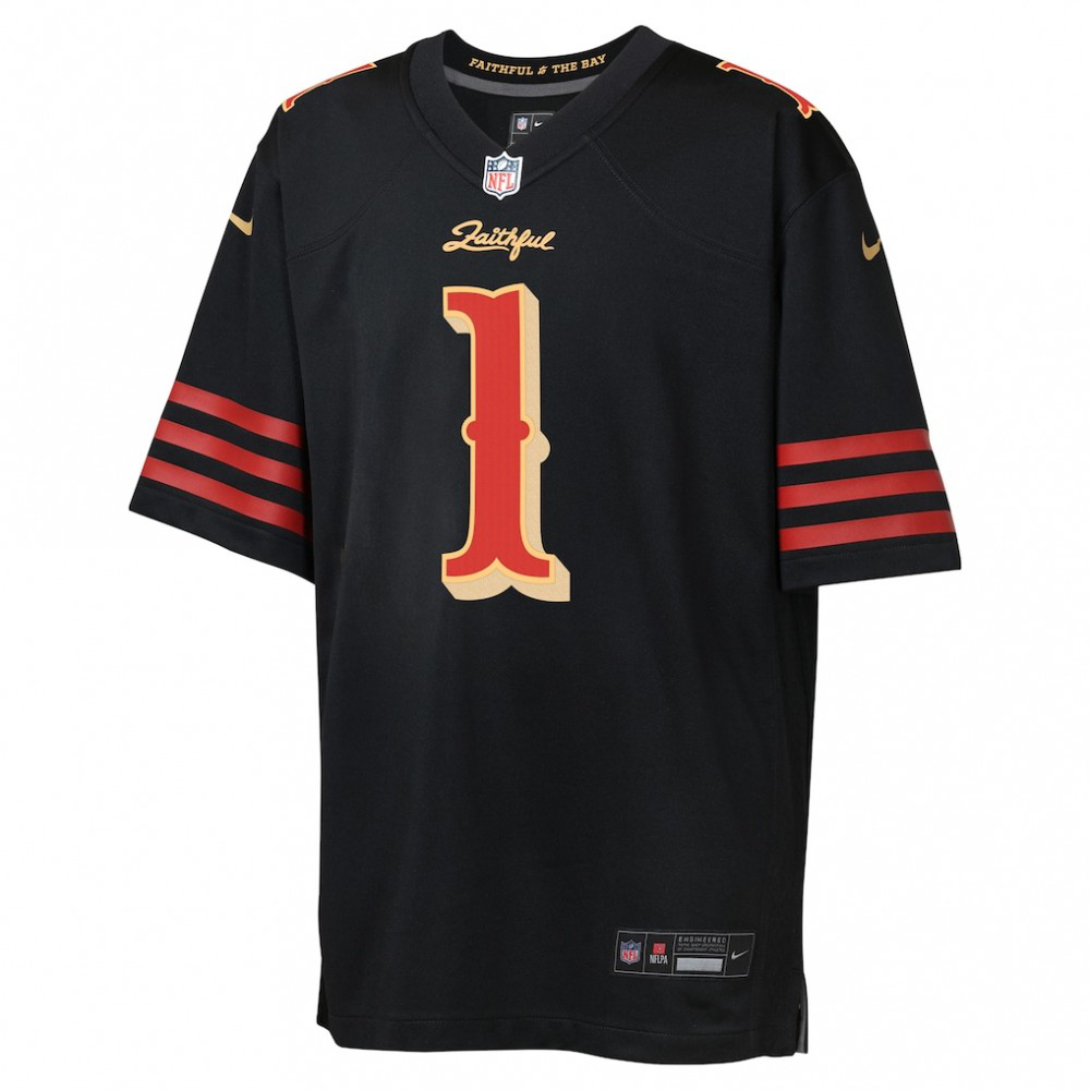 Ricky Pearsall San Francisco 49ers Nike Youth 2025 Rivalries Collection Game Jersey - Black-League Wear Hub